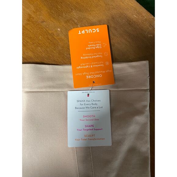 Spanx Sculpt High-Waisted Mid-Thigh Shorts XL TG Soft Nude | MSRP $78 - Picture 5 of 5